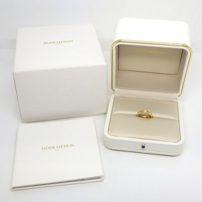 ブシュロン BOUCHERON リング キャトル ラディアント エディション ハーフ JAL00251 K18YG 12号 / #52 【箱・保付き】 【中古】