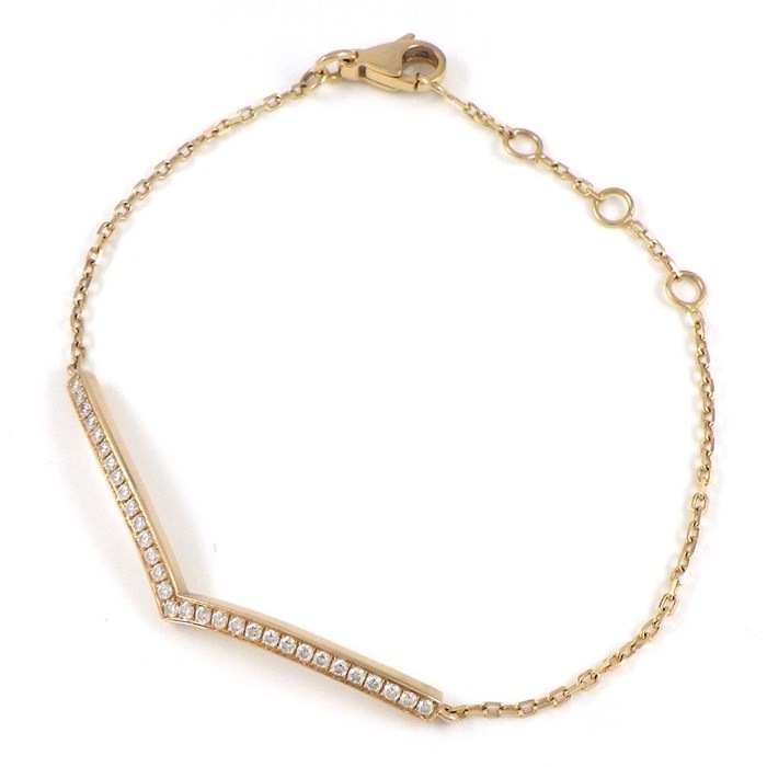 ショーメ Chaumet ブレスレット ジョゼフィーヌ エグレット ダイヤモンド K18PG 【中古】