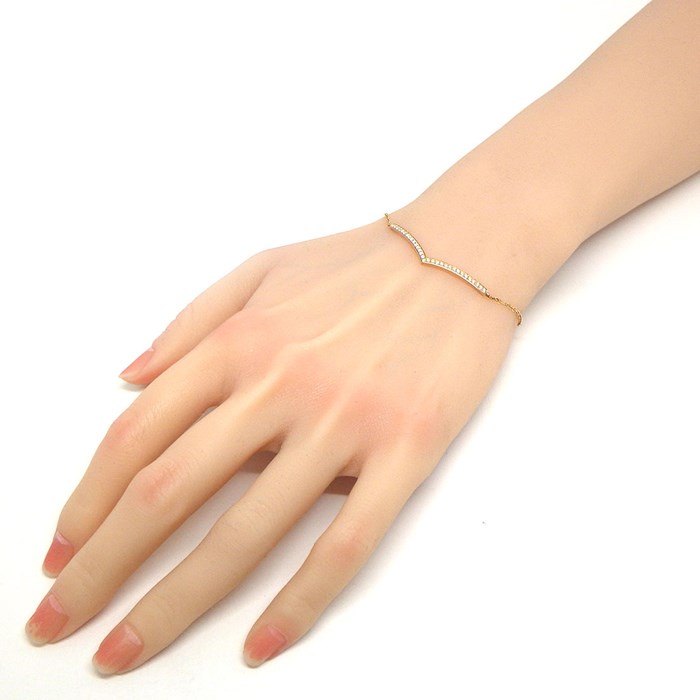 ショーメ Chaumet ブレスレット ジョゼフィーヌ エグレット ダイヤモンド K18PG 【中古】