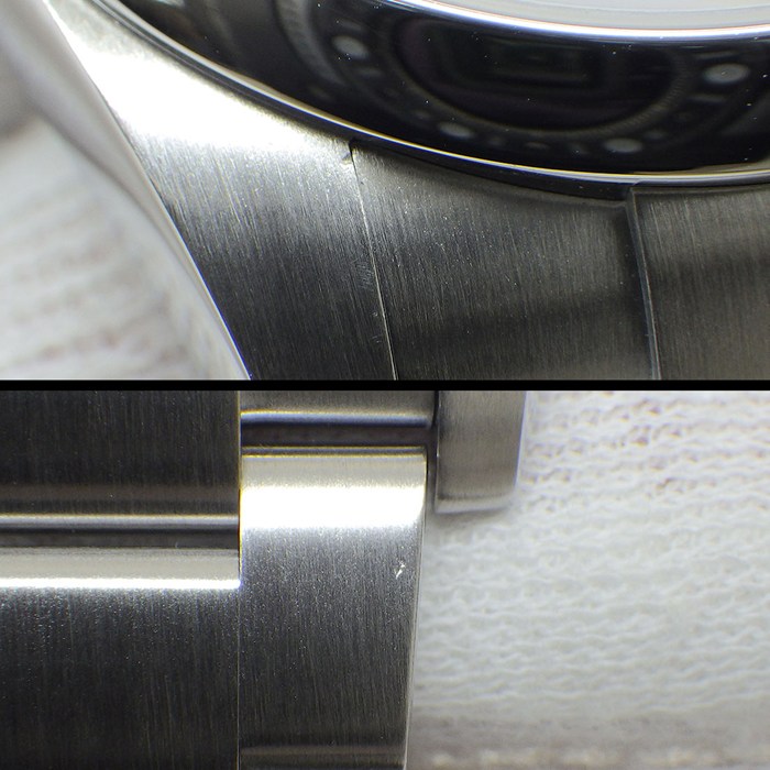 ロレックス Rolex 腕時計 オイスターパーペチュアル 116000 ルーレット刻印 ランダムシリアル サンレイ スレート文字盤 SS 自動巻き 【箱・保付き】 【中古】