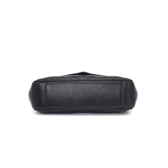 サンローラン SAINT LAURENT ショルダーバッグ ルル スモール 801437 AAEAX 1000 ブラック マテラッセラムスキン ゴールド金具 【中古】