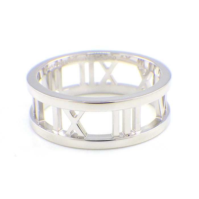 ティファニー Tiffany & Co. リング アトラス オープン K18WG 14号 【中古】
