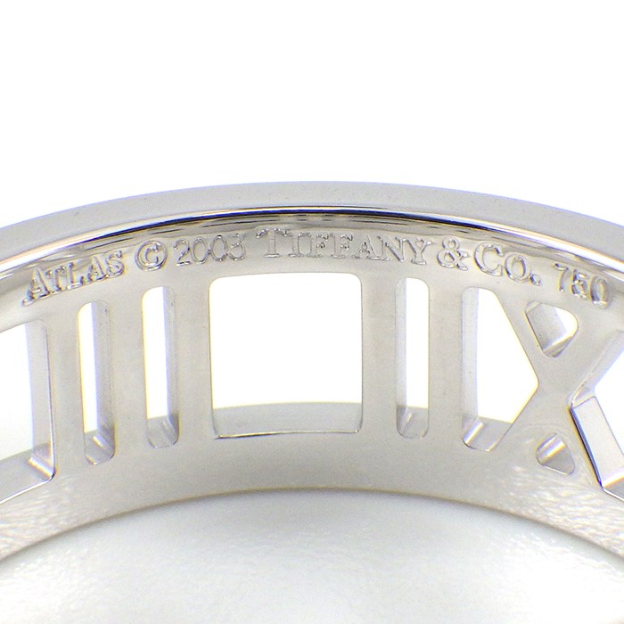 ティファニー Tiffany & Co. リング アトラス オープン K18WG 14号 【中古】