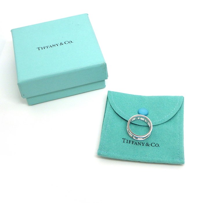 ティファニー Tiffany & Co. リング アトラス オープン K18WG 14号 【中古】