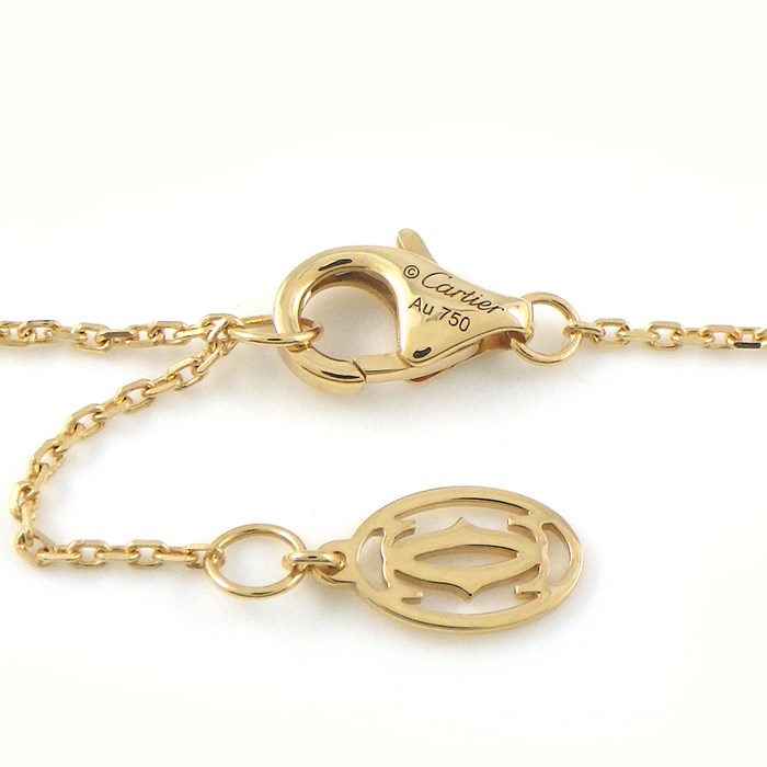 カルティエ Cartier ブレスレット ダムール XS ディアマン レジェ B6045617 1ポイント ダイヤモンド 0.04ct K18YG 【箱・保付き】 【中古】