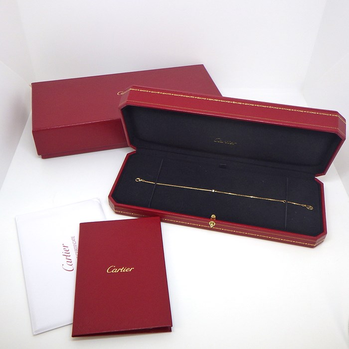カルティエ Cartier ブレスレット ダムール XS ディアマン レジェ B6045617 1ポイント ダイヤモンド 0.04ct K18YG 【箱・保付き】 【中古】