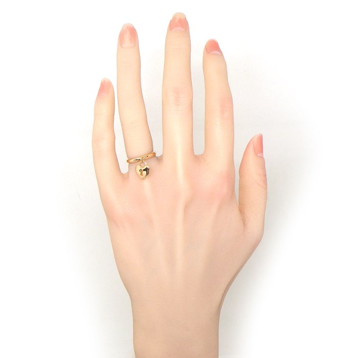  ティファニー Tiffany & Co. リング ハート ロック K18PG 7.5号 【中古】
