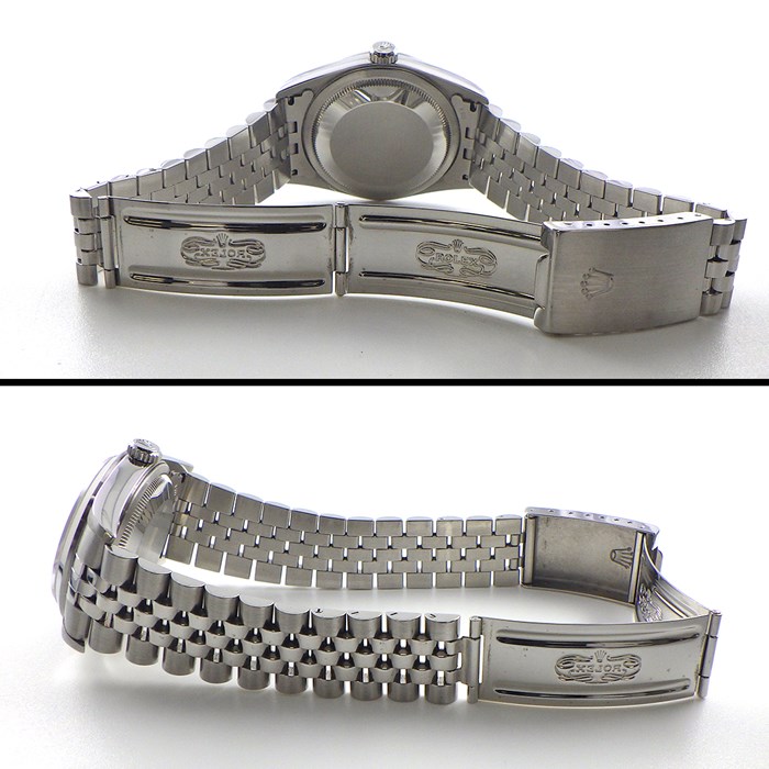 ロレックス Rolex 腕時計 デイトジャスト 16200 Y番 2002年 ローマンインデックス ホワイト文字盤 ジュビリーブレス SS 自動巻き 【中古】