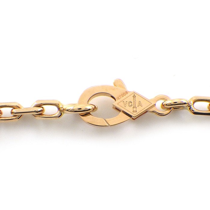 ヴァンクリーフ&アーペル Van Cleef & Arpels ロングネックレス ヴィンテージアルハンブラ 20モチーフ VCARP7S700 激レア コレクションアイテム 限定品 シルバー オブシディアン K18PG 【箱・保付き】 【中古】