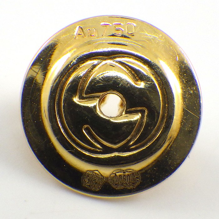 グッチ GUCCI ピアス ディアマンティッシマ ドロップ GG ロゴ K18YG 【中古】