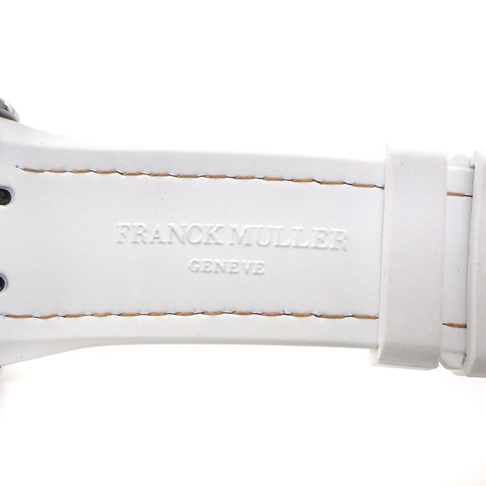 フランクミュラー FRANCK MULLER 腕時計 ヴァンガード V45SCDTSTGJ ホワイト文字盤 白 デイト カレンダー K18PG SS 革 ラバー 自動巻き 【中古】