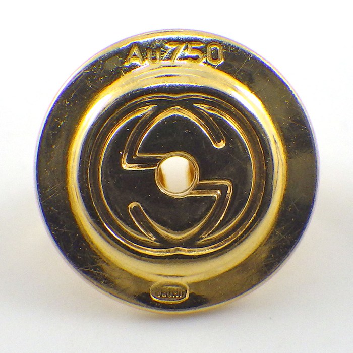 グッチ GUCCI ピアス ディアマンティッシマ ドロップ GG ロゴ K18YG 【中古】