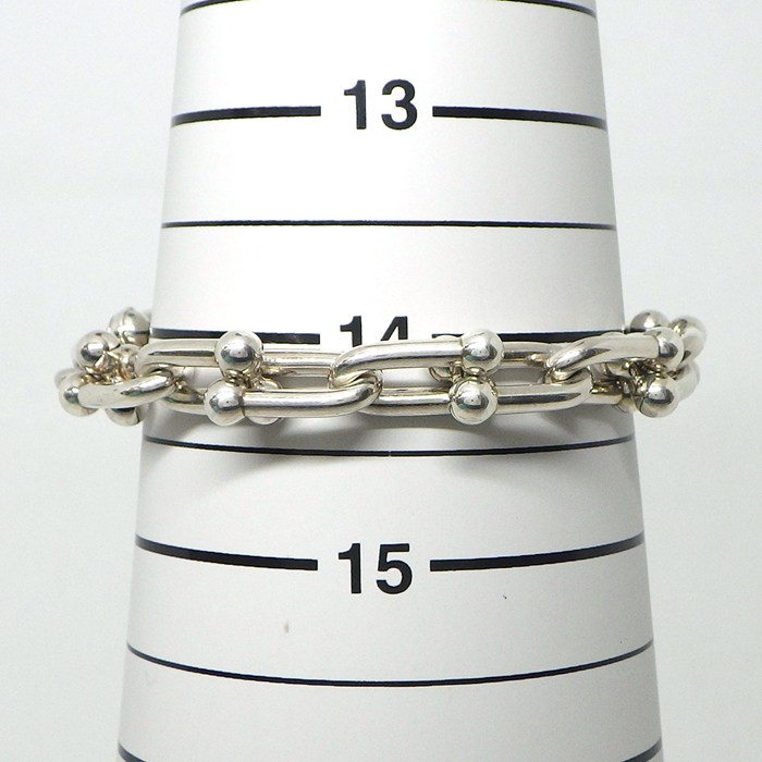 ティファニー Tiffany & Co. 腕時計 ハードウェアウォッチ 74849814 ダイヤラグ スクエア ピンクシェル文字盤 チェーンブレスレット SS SV925 クオーツアナログ 【中古】
