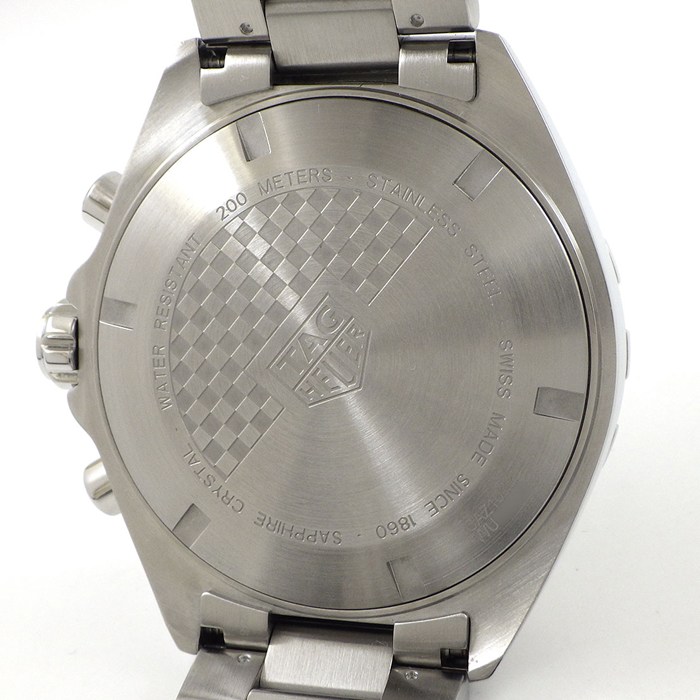 タグ・ホイヤー TAG Heuer 腕時計 フォーミュラ1 クロノグラフ CAZ101E.BA0842 デイト タキメーター スモールセコンド 夜光インデックス 夜光針 ブラック文字盤 SS クオーツアナログ 【箱・保付き】 【中古】