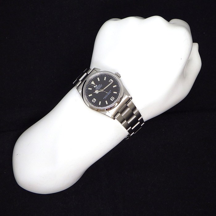 ロレックス Rolex 腕時計 エクスプローラーI 14270 A番 1998-1999年製 ブラック文字盤 夜光針/インデックス SS 自動巻き 【中古】