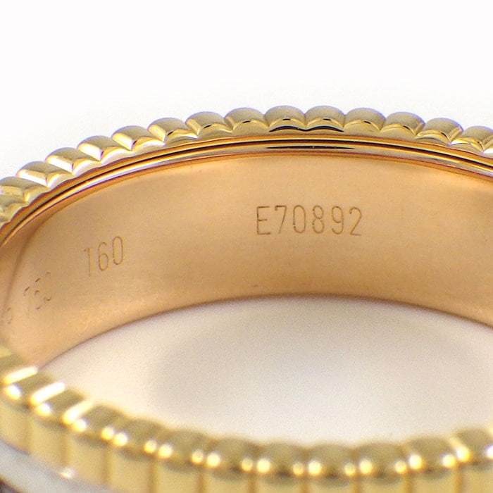 ブシュロン BOUCHERON リング キャトル クラシック スモール JRG00290 K18PG K18WG K18YG ブラウンPVD 19.5号/ #60 【中古】