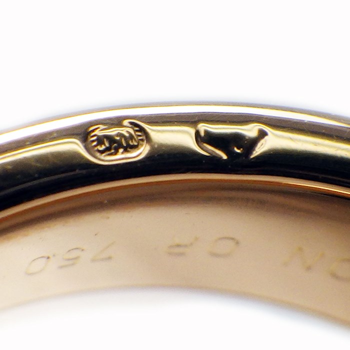 ブシュロン BOUCHERON リング キャトル クラシック スモール JRG00290 K18PG K18WG K18YG ブラウンPVD 19.5号/ #60 【中古】