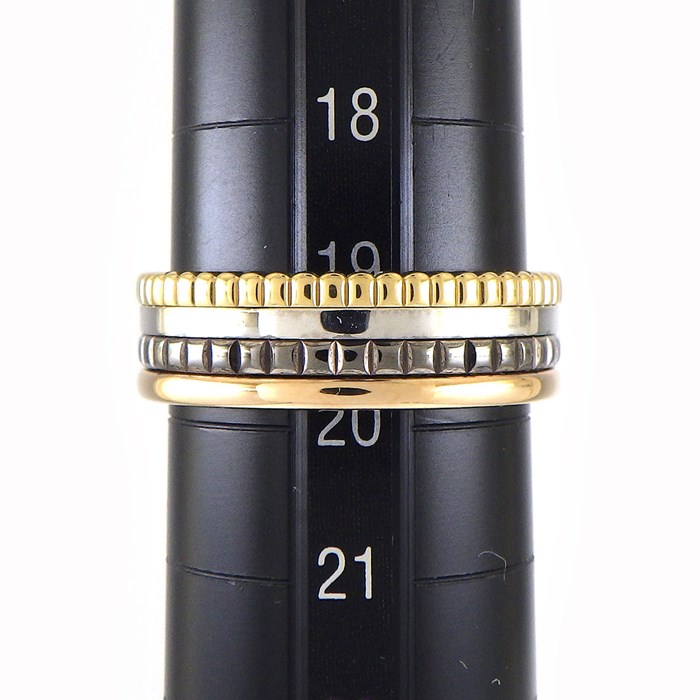 ブシュロン BOUCHERON リング キャトル クラシック スモール JRG00290 K18PG K18WG K18YG ブラウンPVD 19.5号/ #60 【中古】