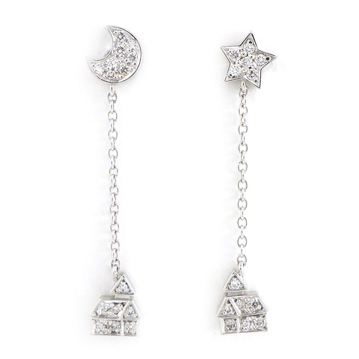 ポンテヴェキオ Ponte Vecchio】ピアス スウィング ドロップ スター 星