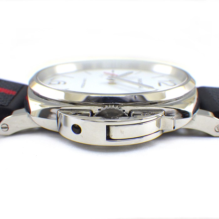 パネライ PANERAI 腕時計 ルミノール ドゥ ルナ・ロッサ PAM01381 デイト スモールセコンド 夜光針 夜光インデックス ホワイト文字盤 SS ラバー 自動巻き 【箱・保付き】 【中古】