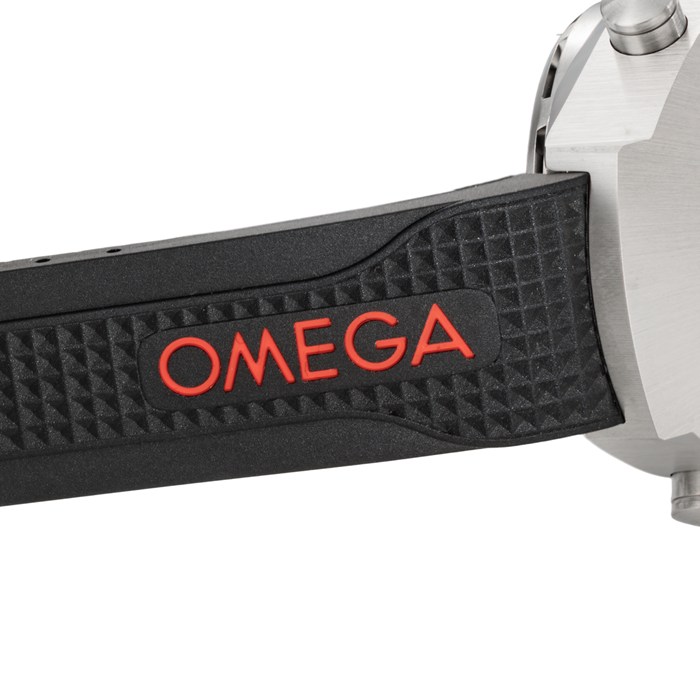 【新品・5年保証】オメガ OMEGA 腕時計 スピードマスター スペースマスター Z-33 325.92.43.79.01.001 パイロットライン デイト クロノグラフ アラーム デジタル ブラック文字盤 チタン ラバーベルト クオーツアナログ 【箱・保付き】