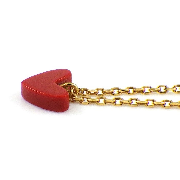 アーカー AHKAH ネックレス ティランハート レッド AB1647010100 樹脂