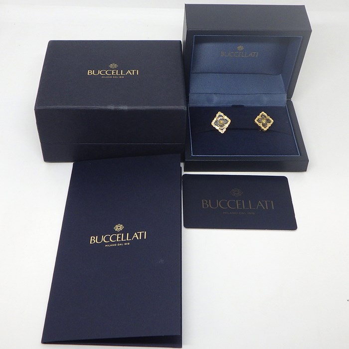 ブチェラッティ Buccellati ピアス オペラ チュール JAUEAR021177 K18YG K18WG 【箱・保付き】 【中古】