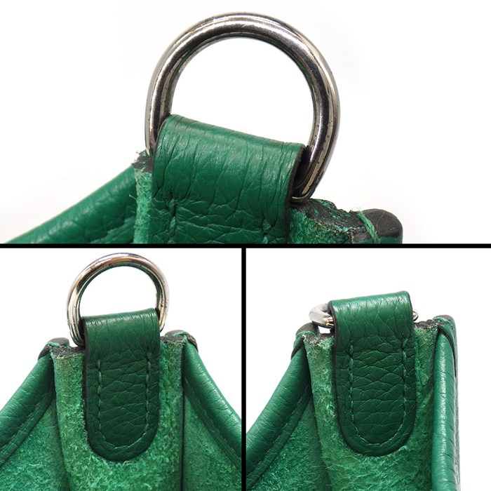 エルメス HERMES ショルダーバッグ エヴリン TPM C刻印 2018年製 ヴェールヴェルティゴ トリヨンクレマンス シルバー金具 【中古】