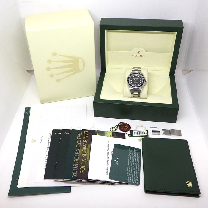 ロレックス Rolex 腕時計 シードゥエラー 16600T D番 2005年製 ブラック文字盤 デイト 回転ベゼル 夜光針・インデックス SS 自動巻き 【箱・保付き】 【中古】