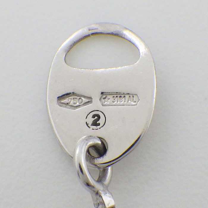 ダミアーニ DAMIANI ネックレス ベルエポック スクエア ベネチアンチェーン ルビー ダイヤモンド K18WG 【中古】