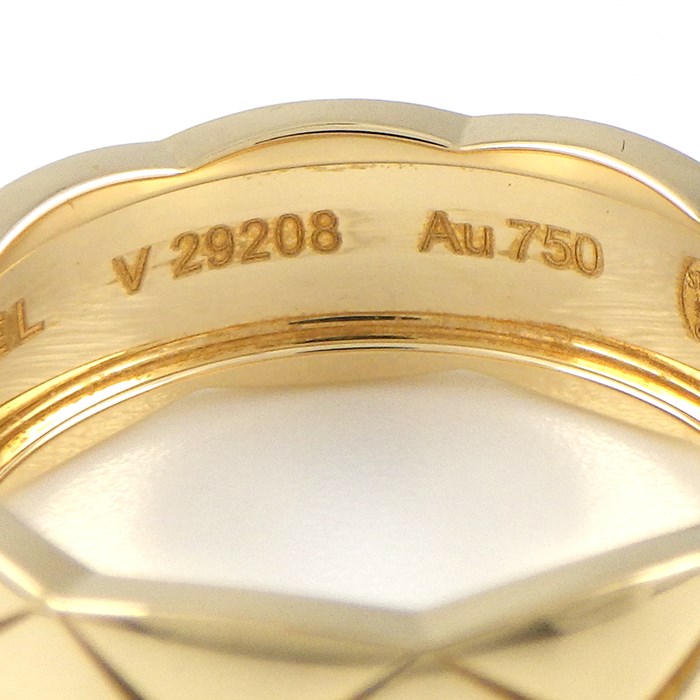 シャネル CHANEL リング ココ クラッシュ ミディアムモデル J10571 K18YG 13号 / #53 【中古】