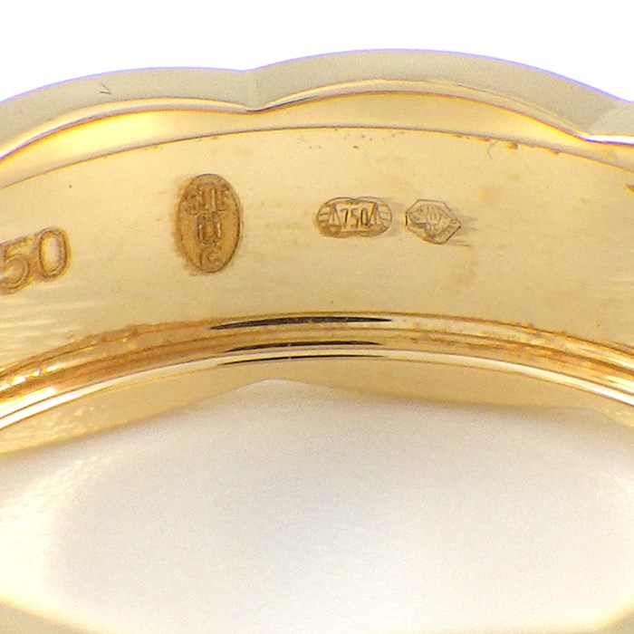 シャネル CHANEL リング ココ クラッシュ ミディアムモデル J10571 K18YG 13号 / #53 【中古】