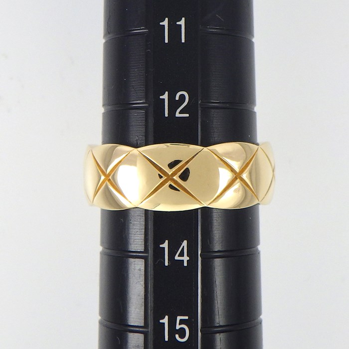 シャネル CHANEL リング ココ クラッシュ ミディアムモデル J10571 K18YG 13号 / #53 【中古】