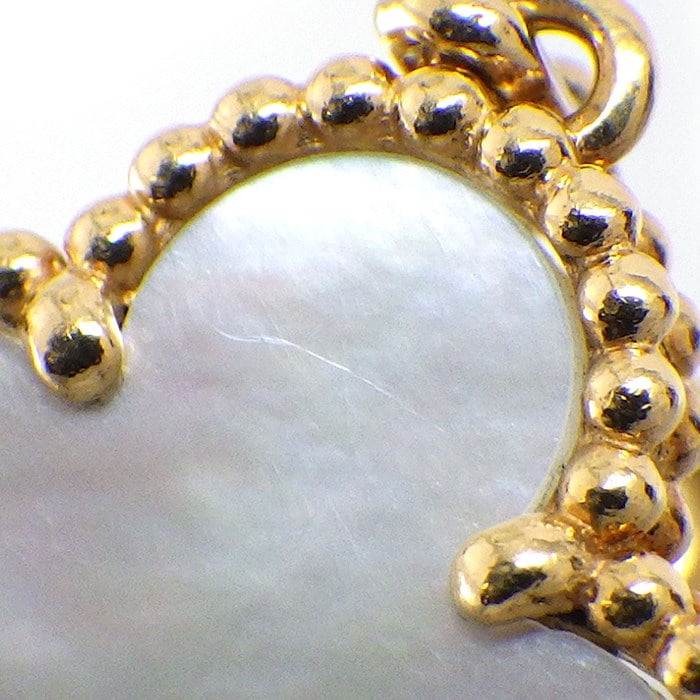 ヴァンクリーフ＆アーペル Van Cleef & Arpels ブレスレット ヴィンテージ アルハンブラ 5モチーフ VCARA41800 ホワイト シェル K18YG 【中古】