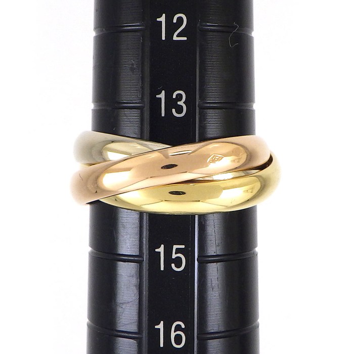 カルティエ Cartier リング トリニティ スリーカラー K18PG K18WG K18YG 14号 / #54 【中古】