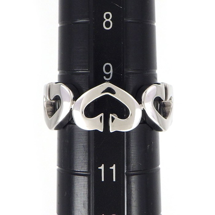 カルティエ Cartier リング Cハート ダイヤモンド K18WG 9.5号 / #50 【中古】