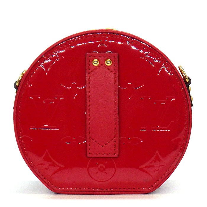ルイ・ヴィトン LOUIS VUITTON ショルダーバッグ ミニ ボワット シャポー M90498 2019年製 ルージュ モノグラム・ヴェルニ カーフスキン 【中古】