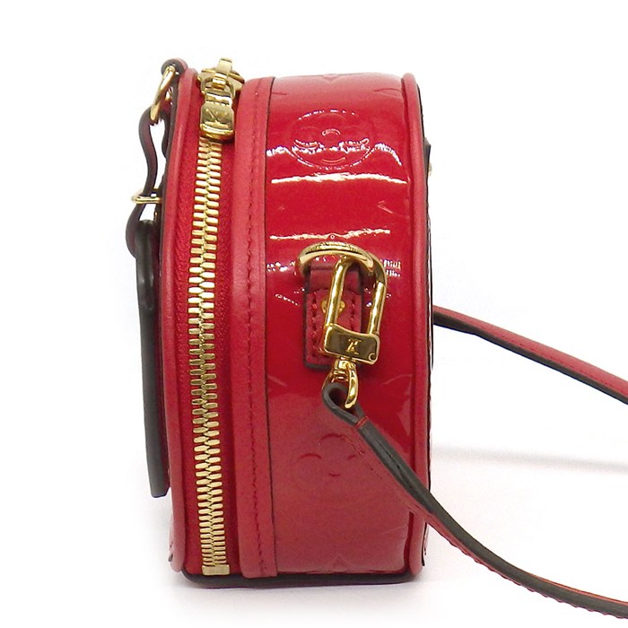ルイ・ヴィトン LOUIS VUITTON ショルダーバッグ ミニ ボワット シャポー M90498 2019年製 ルージュ モノグラム・ヴェルニ カーフスキン 【中古】