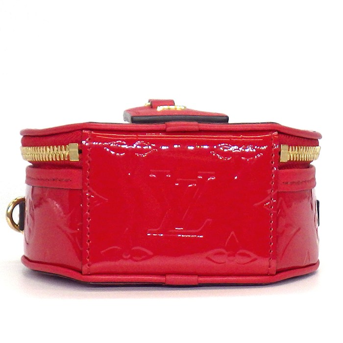 ルイ・ヴィトン LOUIS VUITTON ショルダーバッグ ミニ ボワット シャポー M90498 2019年製 ルージュ モノグラム・ヴェルニ カーフスキン 【中古】