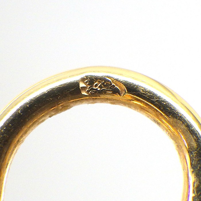 カルティエ Cartier ピアス トリニティ フープ スリーカラー K18PG K18WG K18YG 【中古】