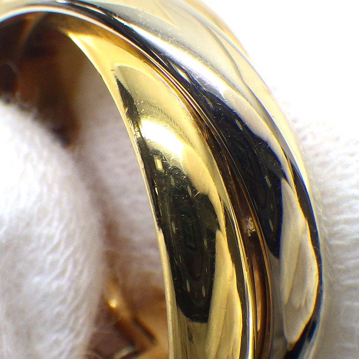 カルティエ Cartier ピアス トリニティ フープ スリーカラー K18PG K18WG K18YG 【中古】