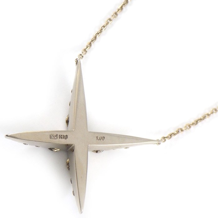 カシケイ KASHIKEY ネックレス ネイキッド BD074 ブラウン ダイヤモンド 1.00ct K18BG 【中古】