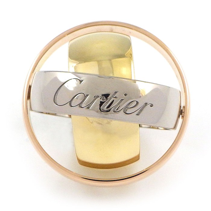 カルティエ Cartier リング トリニティ マストエッセンス スリーカラー K18PG K18WG K18YG 13号 / #53 【中古】
