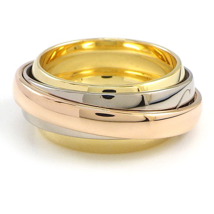 カルティエ Cartier リング トリニティ マストエッセンス スリーカラー K18PG K18WG K18YG 13号 / #53 【中古】