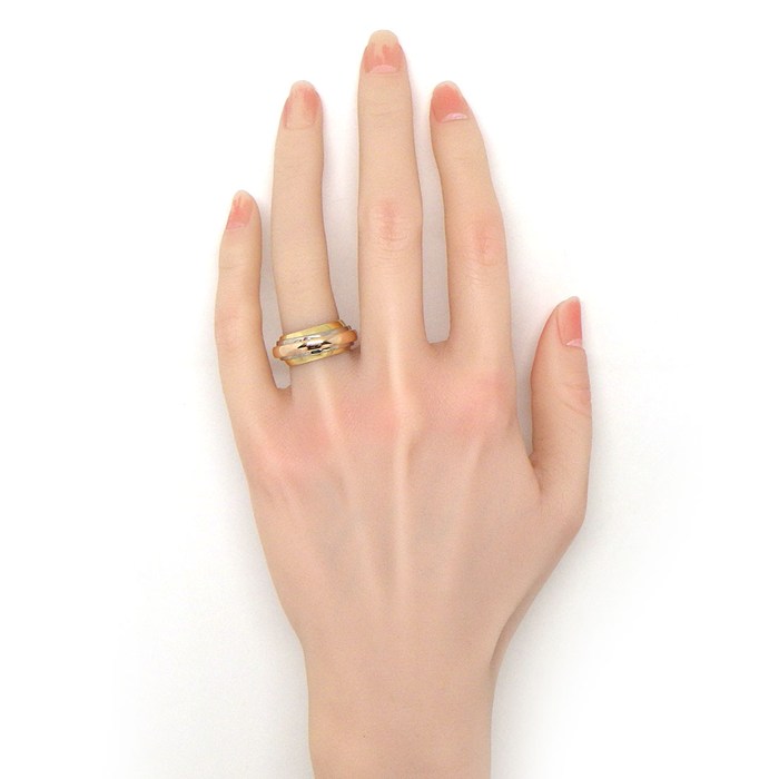 カルティエ Cartier リング トリニティ マストエッセンス スリーカラー K18PG K18WG K18YG 13号 / #53 【中古】