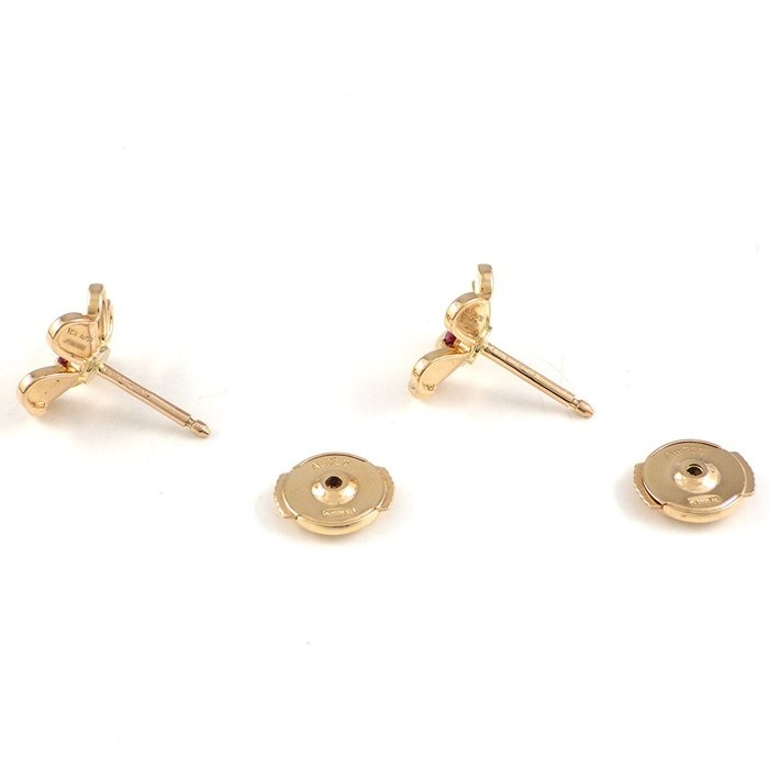 ヴァンクリーフ&アーペル Van Cleef & Arpels ピアス フリヴォル ミニ VCARP7SA00 ルビー 0.14ct K18PG 【中古】