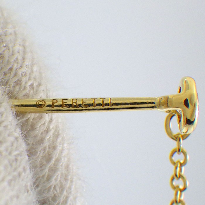 ティファニー Tiffany & Co. ピアス バイザヤード チェーン ドロップ 5連 ダイヤモンド K18YG 【中古】