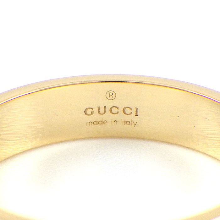 グッチ GUCCI リング アイコン 660070 J8500 8000 インターロッキングG GG ロゴ K18YG 12.5号 / #13 【中古】