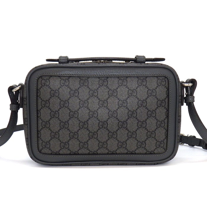グッチ GUCCI ショルダーバッグ　ハンドバッグ オフィディア スモール クロスボディバッグ 739392 UULBN 1244 グレー ブラック GG スプリーム キャンバス 【中古】