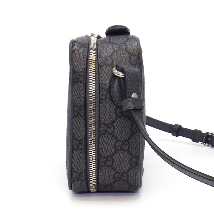 グッチ GUCCI ショルダーバッグ　ハンドバッグ オフィディア スモール クロスボディバッグ 739392 UULBN 1244 グレー ブラック GG スプリーム キャンバス 【中古】
